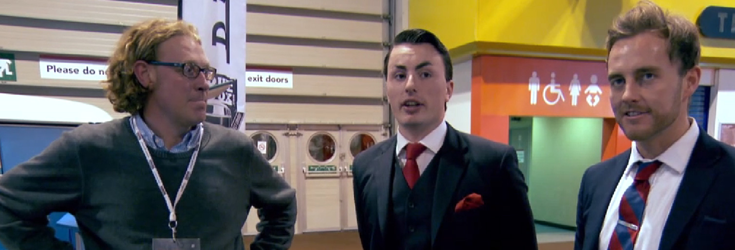 Matt Clay (left) with candidates from The Apprentice Matt Clay (left) with candidates from The Apprentice